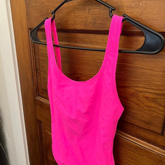 Solid & Striped Women's sz S One Piece Swim THE ANNE-MARIE Fluorescent Pink NWT - Picture 5 of 12